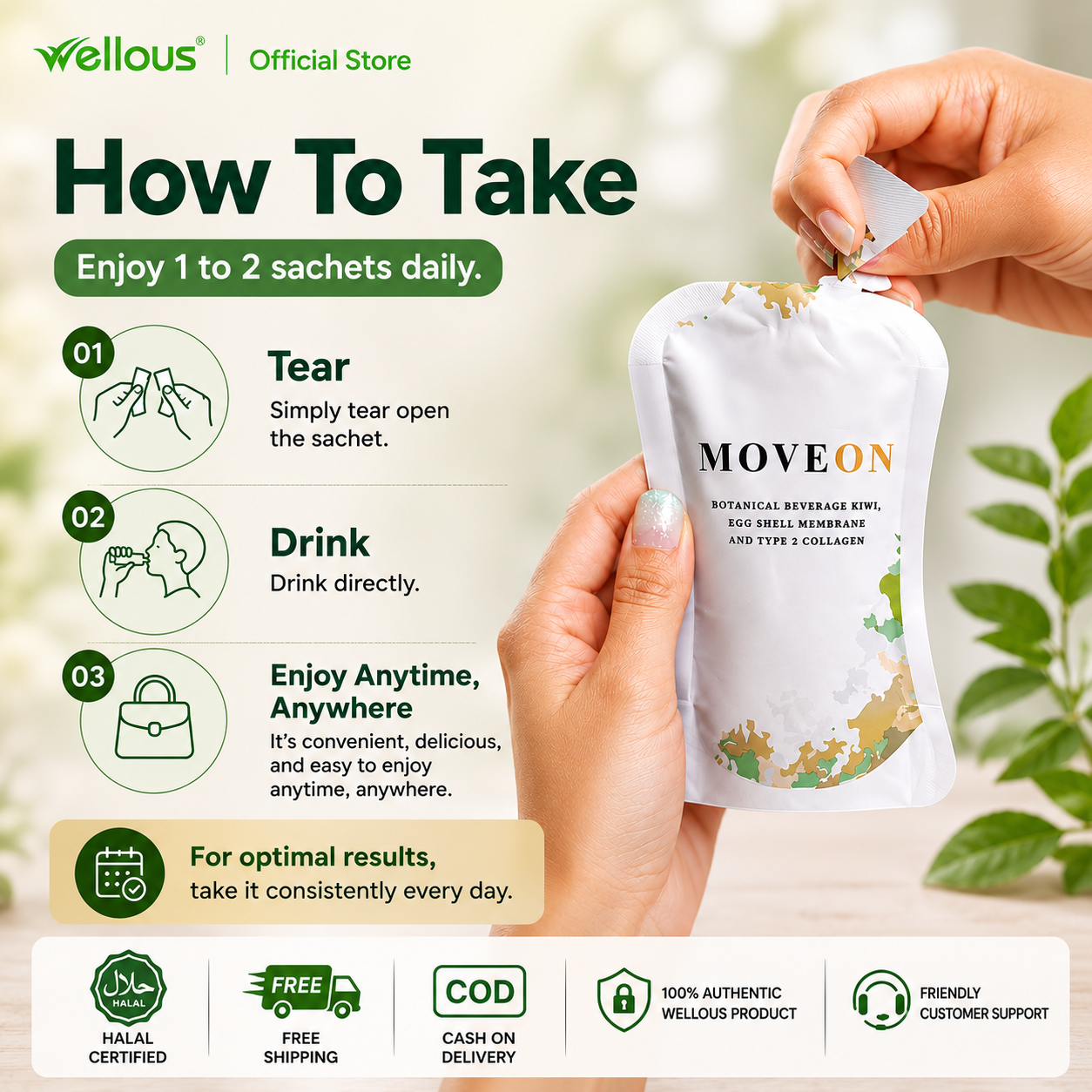 Wellous Immority MoveOn Joint Health Supplement